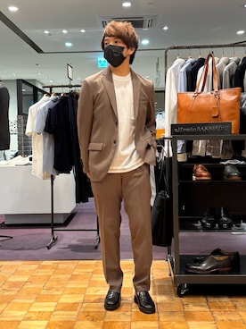 「アイテム（セットアップ）」を使った、kentaさん（メンズ・165cm）の夏コーディネート