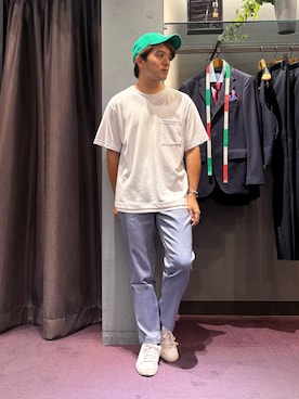 「アイテム（帽子）」を使った、kentaさん（メンズ・165cm・30代）の夏コーディネート