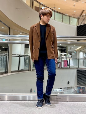 「アイテム（テーラードジャケット）」を使った、kentaさん（メンズ・165cm・30代）の秋コーディネート