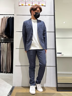「アイテム（Tシャツ/カットソー）」を使った、kentaさん（メンズ・165cm・30代）の夏コーディネート