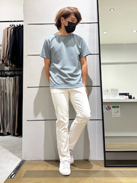 「アイテム（Tシャツ/カットソー）」を使った、kentaさん（メンズ・165cm・30代）の夏コーディネート