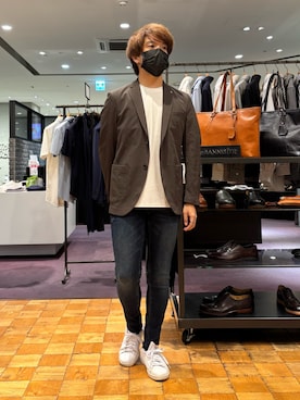 「アイテム（ジャケット/アウター）」を使った、kentaさん（メンズ・165cm・30代）の夏コーディネート
