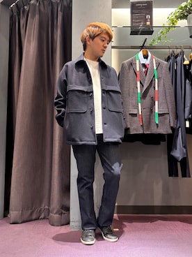 「アイテム（ブルゾン）」を使った、kentaさん（メンズ・165cm・30代）の秋コーディネート