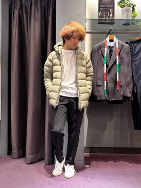 「アイテム（ダウンジャケット/コート）」を使った、kentaさん（メンズ・165cm）の秋コーディネート