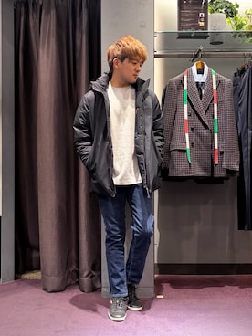 「アイテム（ニット/セーター）」を使った、kentaさん（メンズ・165cm・30代）の秋コーディネート