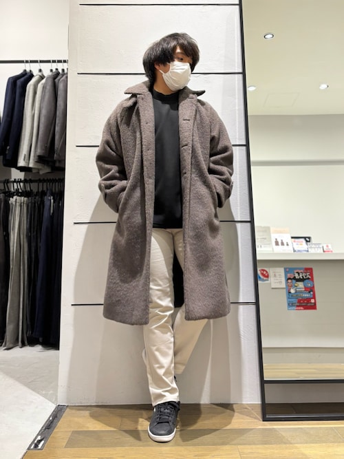 セール】【AH ABAHOUSE】バルマカーン シャギー コート（ステンカラー