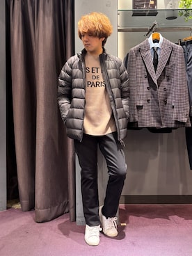 「アイテム（ダウンジャケット/コート）」を使った、kentaさん（メンズ・165cm）の秋コーディネート