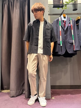 「アイテム（シャツ/ブラウス）」を使った、kentaさん（メンズ・165cm・30代）の夏コーディネート