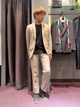 「アイテム（セットアップ）」を使った、kentaさん（メンズ・165cm）の秋コーディネート