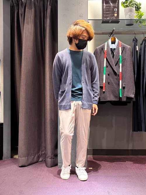 セール】バイアスジャガード 1ボタン カーディガン（カーディガン