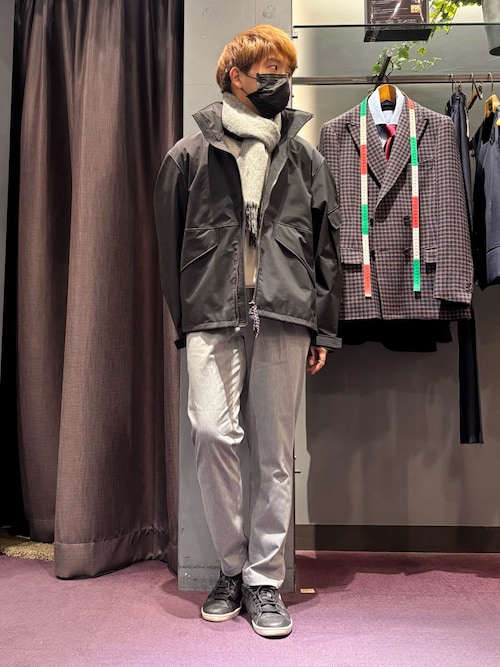 ウール×カシミヤ リバーシブル マフラー / ON・OFF兼用（マフラー