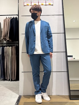 「アイテム（ジャケット/アウター）」を使った、kentaさん（メンズ・165cm）の夏コーディネート