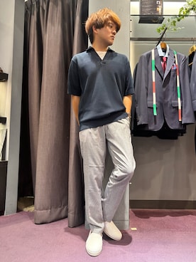 「アイテム（ポロシャツ）」を使った、kentaさん（メンズ・165cm・30代）の夏コーディネート