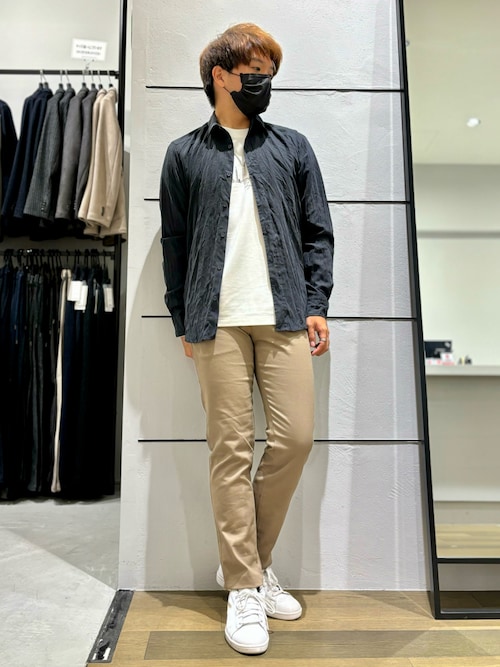 5351 POUR LES HOMMES シャツ フィブリルワッシャー 長袖シャツ