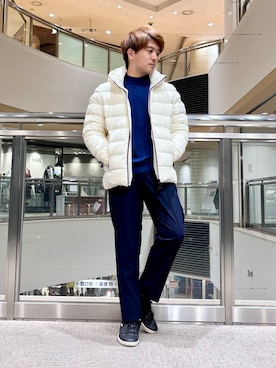 「アイテム（スラックス）」を使った、kentaさん（メンズ・165cm・30代）の秋コーディネート