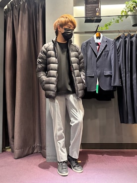 「アイテム（スラックス）」を使った、kentaさん（メンズ・165cm・30代）の冬コーディネート