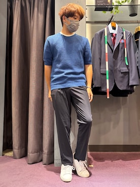 「アイテム（Tシャツ/カットソー）」を使った、kentaさん（メンズ・165cm・30代）の夏コーディネート