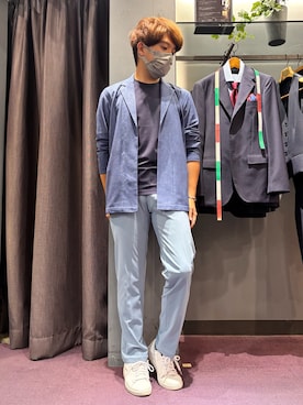 「アイテム（Tシャツ/カットソー）」を使った、kentaさん（メンズ・165cm・30代）の夏コーディネート