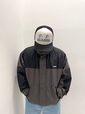 「XLARGE（エクストララージ）のアイテム（ナイロンジャケット）」を使った、田中翔太郎さん（メンズ・171cm）の冬コーディネート