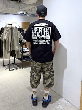 「XLARGE（エクストララージ）のアイテム（パンツ）」を使った、田中翔太郎さん（メンズ・171cm）の春コーディネート