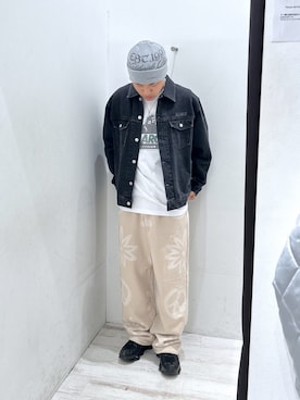 「アイテム（スウェットパンツ）」を使った、田中翔太郎さん（メンズ・171cm）の秋コーディネート