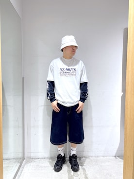 「XLARGE（エクストララージ）のアイテム」を使った、田中翔太郎さん（メンズ・171cm）の春コーディネート