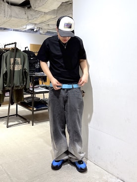 「Russell Athletic（ラッセルアスレティック）のアイテム」を使った、田中翔太郎さん（メンズ・171cm）の春コーディネート