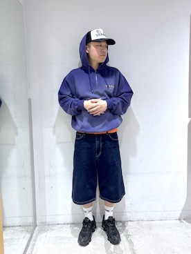 「XLARGE（エクストララージ）のアイテム」を使った、田中翔太郎さん（メンズ・171cm）の春コーディネート
