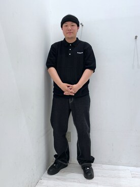 「いまどきジャケット写真」｜「アイテム（ニットキャップ/ビーニー）」を使った、田中翔太郎さん（メンズ・171cm）の春コーディネート