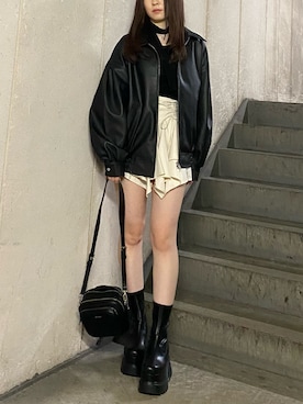 林瑞季さん（レディース・159cm）の秋コーディネート