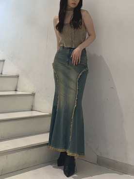 林瑞季さん（レディース・159cm）の夏コーディネート