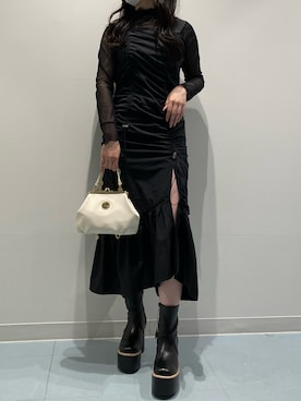 林瑞季さん（レディース・159cm）の冬コーディネート