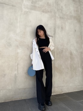 林瑞季さん（レディース・159cm）の冬コーディネート