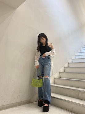 林瑞季さん（レディース・159cm）の夏コーディネート