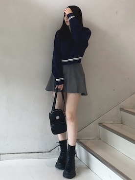 林瑞季さん(レディース・159cm)の夏コーディネート