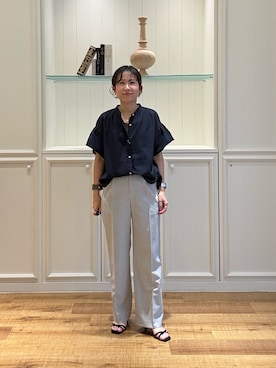 「NOLLEY’S（ノーリーズ）のアイテム」を使った、ホッシーさん（レディース・155cm）の夏コーディネート
