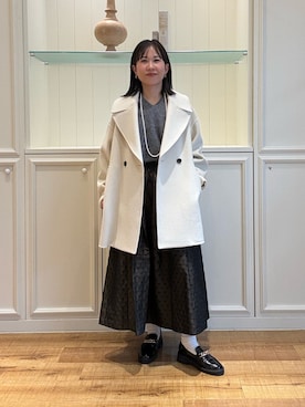 「スカートコーデ」｜ホッシーさん（レディース・155cm）の冬コーディネート