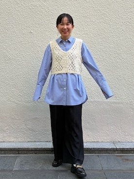 「ビスチェコーデ」｜ホッシーさん（レディース・155cm）の秋コーディネート