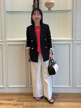 「Rie Miller（リエミラー）のアイテム」を使った、ホッシーさん（レディース・155cm）の春コーディネート