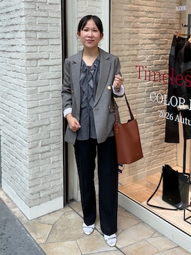 「NOLLEY’S Sophi（ノーリーズソフィ）のアイテム」を使った、ホッシーさん（レディース・155cm）の秋コーディネート