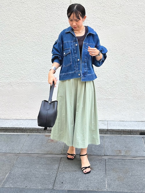 RM denim】袖ボリュームGジャン（デニムジャケット）｜Rie Miller