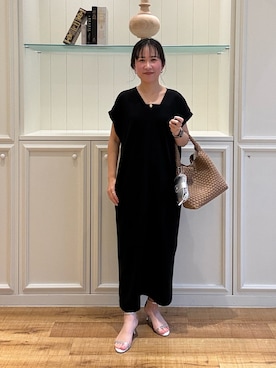 「アイテム（チャーム）」を使った、ホッシーさん（レディース・155cm）の春コーディネート