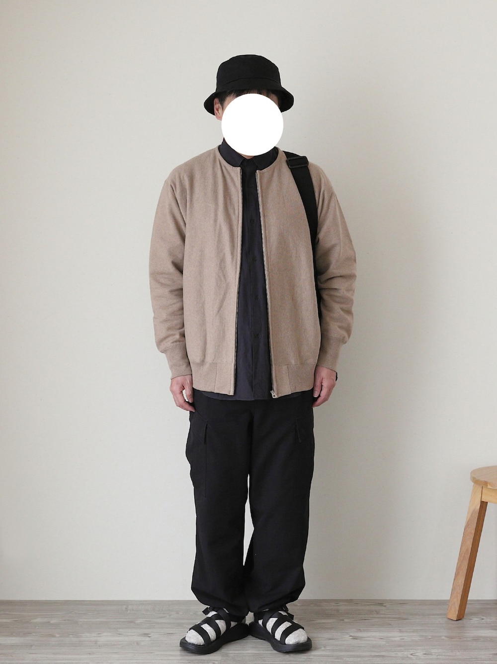 A VONTADEのノーカラージャケットを使ったメンズ人気ファッション