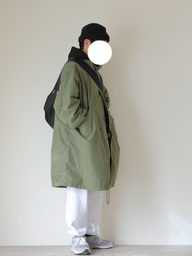 「WEGO（ウィゴー）のアイテム（モッズコート）」を使った、marukuさん（メンズ・169cm）の冬コーディネート