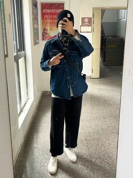 「:CHOCOOLATEのアイテム（ジャケット/アウター）」を使った、X.S.[X]さん（メンズ・185cm）の冬コーディネート