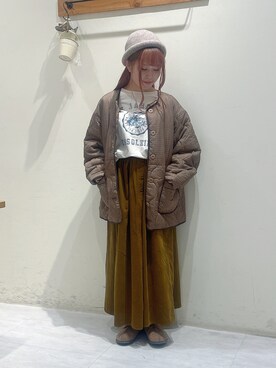 「Samansa Mos2（サマンサ モスモス）のアイテム（ジャケット/アウター）」を使った、ayuさん（レディース・150cm）の秋コーディネート