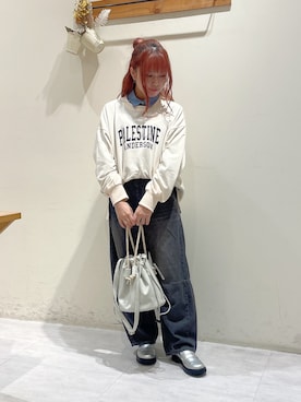 「アイテム（ドレスシューズ、シルバー系）」を使った、ayuさん（レディース・150cm）の秋コーディネート