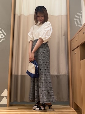 「Samansa Mos2 blue（サマンサモスモスブルー）のアイテム（財布/小物）」を使った、ayuさん（レディース・150cm）の春コーディネート