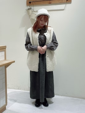「TSUHARU by Samansa Mos2（ツハルバイサマンサモスモス）のアイテム（ブーツ）」を使った、ayuさん（レディース・150cm）の秋コーディネート