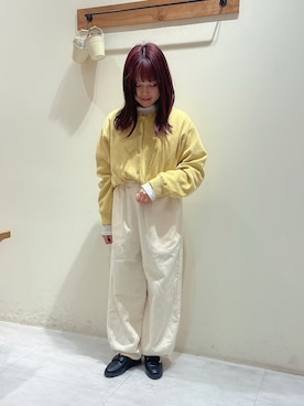 「Samansa Mos2 blue（サマンサモスモスブルー）のアイテム（ニット/セーター）」を使った、ayuさん（レディース・150cm）の冬コーディネート